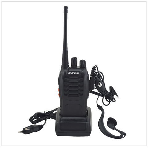 Baofeng-Walkie Talkie BF-888S Radio bidireccional portátil, con auricular, pofung 888s UHF 400-470MHz 16 canales ► Foto 1/6