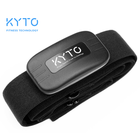 KYTO Monitor de ritmo cardíaco correa de pecho Bluetooth 4,0 cinturón Fitness Sensor inteligente Equipo Impermeable para deportes al aire libre de gimnasio ► Foto 1/5