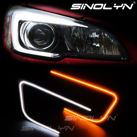Lámpara de placa de circuito LED para Subaru WRX STI 2015-2022, faro DRL, luz intermitente, anillos C de doble Color, Kit de retroadaptación ► Foto 1/6