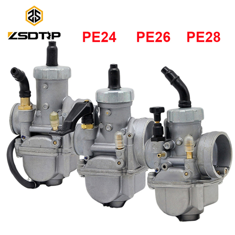 ZSDTRP-carburador PE24 PE26 PE28 de Keihin, Control Manual/automático para carreras, motocicleta, Scooter, piezas de ATV ► Foto 1/6