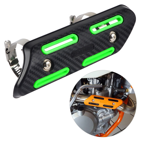 Motocicleta Protector contra calor de tubo de escape Protector para KAWASAKI KX250F KX450F KX250 KX125 KXF250 KXF450 Ninja 250R 250, 300 de 400 de la cubierta ► Foto 1/6