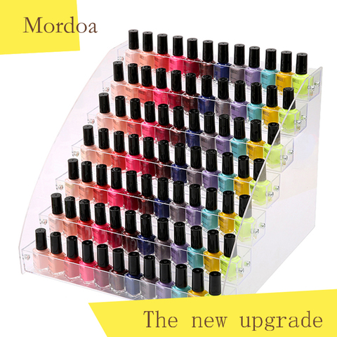 Mordoa acrílico caja de maquillaje esmalte de uñas organizador de almacenamiento 234567 capa estante de exhibición de joyería ► Foto 1/6