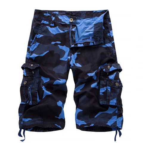 Pantalones cortos pantalones cortos militares Cargo para hombre 2022 de moda de verano camuflaje Homme ejército pantalones cortos Casual Bermudas Masculina ► Foto 1/5