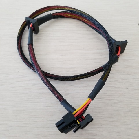 1 piezas Modular PSU 6pin a 3 Puerto SATA cable de alimentación 18AWG alambre 80 cm para Antec NP TP serie ECO ► Foto 1/4