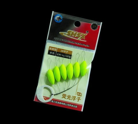 Mini flotador de pesca fluorescente, Seven star, Oval Space Bean flotador, accesorio de pesca de carpa B189, 5 paquetes por lote ► Foto 1/6