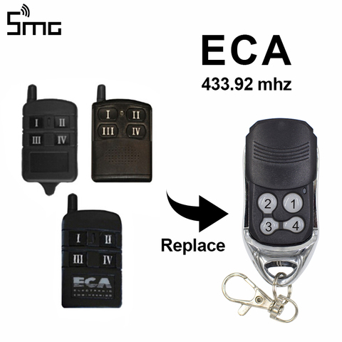 Controlador de puerta de garaje ECA, transmisor de mano compatible con mando a distancia ECA de 433,92 mhz, Mando de garaje de código rodante ► Foto 1/6