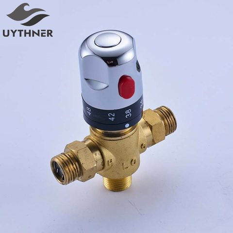 Uythner estándar termostático 1/2 cartucho de cerámica Control mezcla de agua de grifo de válvula de control de temperatura accesorios de baño ► Foto 1/6