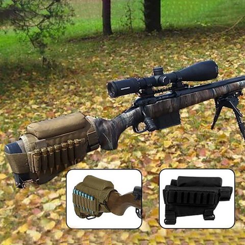 Portable Butt Stock ajustable táctico Buttstock Rifle Cheek stand Pack soporte bolsa de soporte ► Foto 1/6