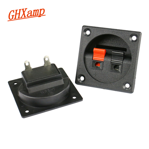 GHXAMP-Terminal de altavoz de 2 vías, pinza de cableado, bloque de Audio, Caja de conexiones de plástico, para Mini altavoz, 56x56MM, 2 uds. ► Foto 1/6