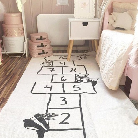 Alfombra suave para gatear para bebés, juguete de aprendizaje de patrones de rompecabezas, estilo nórdico, decoración para habitación de niños ► Foto 1/6