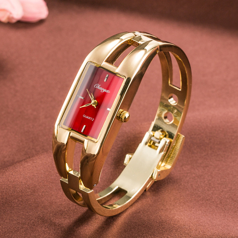 CYD2022-pulsera de cuarzo para mujer, reloj de marca de lujo, a la moda, de plata, con carcasa de acero inoxidable, resistente al agua ► Foto 1/5