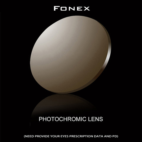 FONEX 1,56, 1,61 de 1,67 fotocrómico para prescripción CR-39 resina gafas lentes asféricas miopía gafas de sol lente ► Foto 1/3