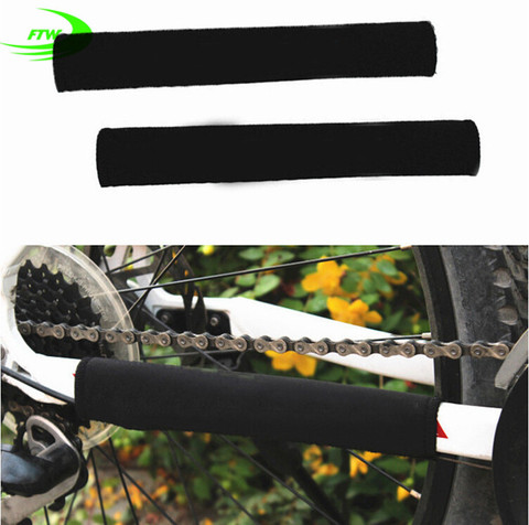 Marca duradera Cadena de ciclismo Stay Chainstay bicicleta cubierta marco negro Protector SM3004 ► Foto 1/3