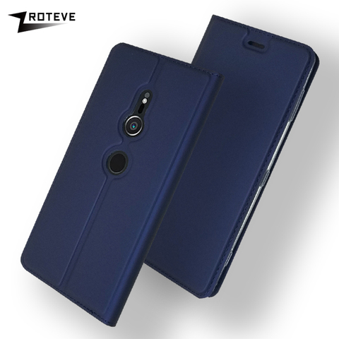 ZROTEVE-funda para Sony Xperia XZ2 Premium, funda con tapa tipo billetera para XZ3 XZ4, Funda de cuero PU con tapa para Sony XZ2, fundas compactas ► Foto 1/6