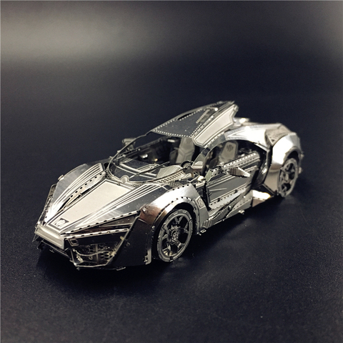 MMZ-modelo NANYUAN 3D de Metal, modelo de coche de carreras Hypersport, maqueta cortada por láser, rompecabezas, juguetes para adultos ► Foto 1/5