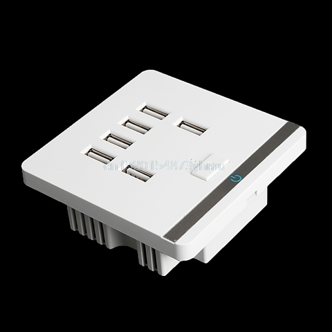 3,4a 6 puertos USB enchufe para cargador de pared toma de corriente placa Panel de salida interruptor en oferta ► Foto 1/1