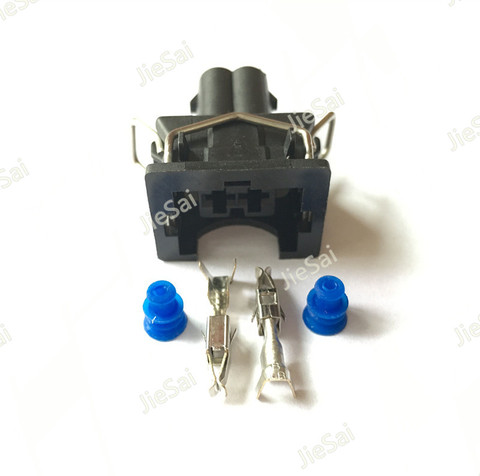 TYCO AMP 2 Pin hembra Conector automotriz EV1 inyector de combustible boquilla impermeable conector 829441-1 037 906 240 ► Foto 1/1