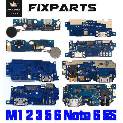 Meizu M1 M2 M3 M5 M6 nota U10 M3S Dock puerto de carga USB conector de cargador de enchufe el tablero de reemplazo de Cable flexible de piezas de reparación ► Foto 1/6
