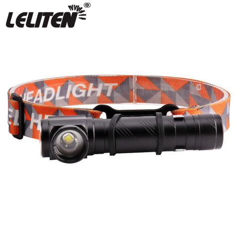 Linterna frontal de Camping para XML-T6, linterna de linterna LED con Zoom para cabeza, linterna de policía para exteriores, Faro de pesca + batería integrada de 18650 ► Foto 1/6