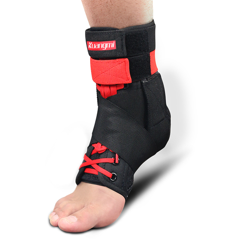 Kuangmi 1 pc Ankle Support Brace Sports Foot Stabilizer Adjustable Ankle SockStraps Protector Football  Guard Ankle Sprain Pads ► Foto 1/6