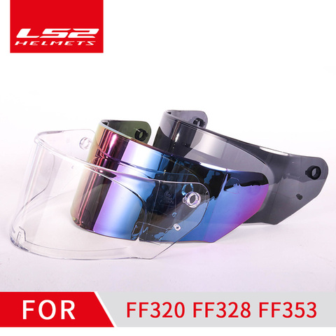 LS2 ff320 visor de casco adecuado para LS2 FF320 FF328 FF353 modelo transparente humo colorido casco lente sin agujero de pinlock ► Foto 1/4