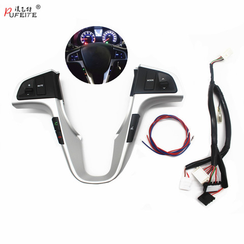 PUFEITE-Botón de volante para Hyundai VERNA SOLARIS, botón de control de música y volumen de audio ► Foto 1/6