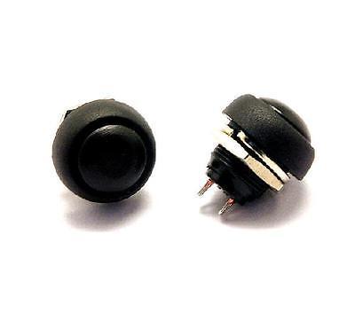 Pulsador momentáneo impermeable, negro, 12mm, 5 uds., Mini Interruptor redondo ► Foto 1/2