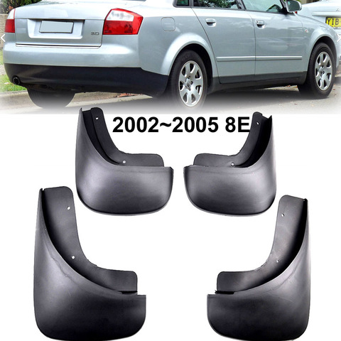 Conjunto moldeado guardabarros de coche para Audi A4 B6 2002-2005 8E Mudflaps Splash guardias barro guardabarros estilo 2004 de 2003 ► Foto 1/6