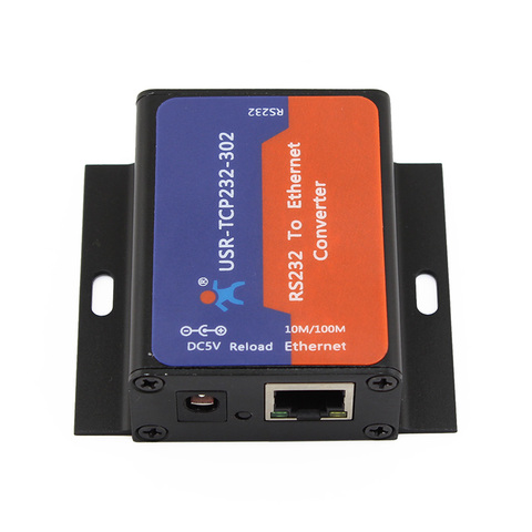 USR-TCP232-302 RS232 a convertidor de TCP IP Serial a Ethernet compatible con DNS DHCP webage incorporado ► Foto 1/5