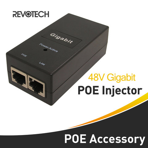 Inyector POE de escritorio, fuente de alimentación de 10/100/1000Mbps, entrada de 100V-240V, salida de 48V, 0.5A ► Foto 1/4