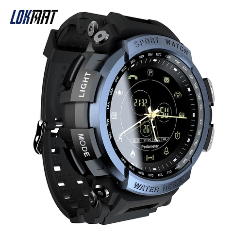 LOKMAT MK28 deporte reloj inteligente impermeable vida Bluetooth llamada de recordatorio reloj Digital largo tiempo de espera SmartWatch para Android ios ► Foto 1/6