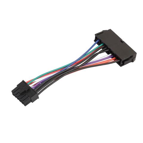 Cable de alimentación de 15cm y 24 pines a 12 pines adaptador ATX de 24 pines hembra a 12 pines macho convertidor de PSU para Accesorios de ordenador Acer Q87H3 18AWG ► Foto 1/6