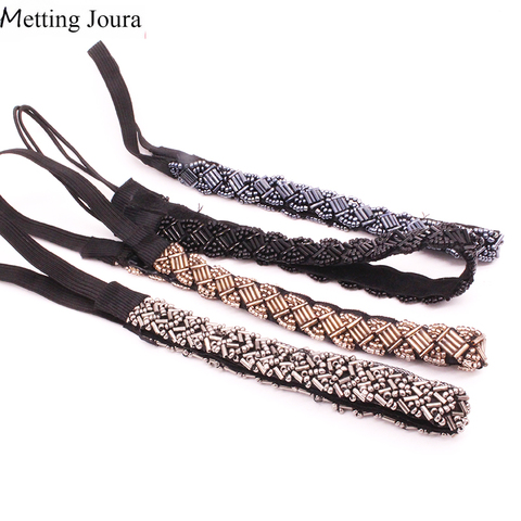 Metting Joura Vintage Bohemian Ethnic Metal Tube Beads diadema fiesta banda para el cabello accesorio ► Foto 1/5