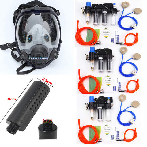 Sistema de respiración de seguridad con función químico, respirador de Gas industrial de cara completa 6800 ► Foto 1/6