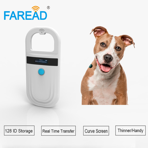 Escáner de chips de mano RFID para mascotas, mini luz FDX-B, portátil, USB, para carreras de animales, perros y gatos, para anillo de Paloma veterinario ► Foto 1/6