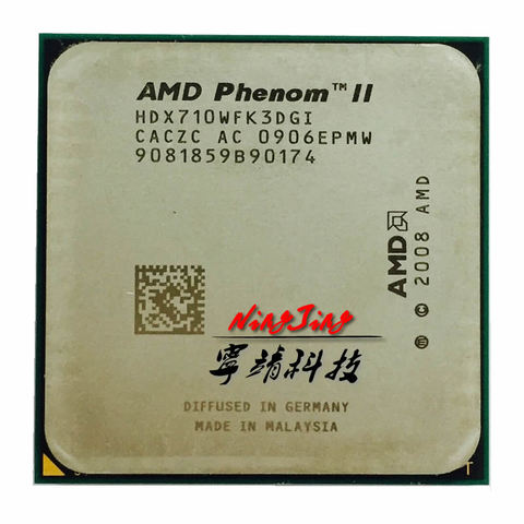 AMD Phenom II X3 710 2,6 GHz Triple-Core CPU procesador HDX710WFK3DGI hembra AM3 ► Foto 1/1