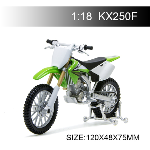 Maisto-motocicleta Kawasaki KX250F KX 250 F, Moto en miniatura, juguete de carreras para regalo, Colección, 1:18 ► Foto 1/5