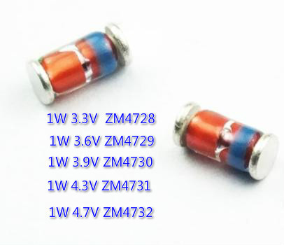 20 piezas 1W LL41 SMD diodo Zener 3V3 3V6 3V9 4V3 4V7/3,3 V 3,6 V 3,9 V 4,3 V 4,7 V ZM4728 ZM4729 ZM4730 ZM4731 ZM4732 ZM4733 ► Foto 1/1