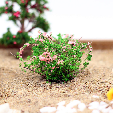Flores artificiales de arbusto en miniatura, decoración de jardín, hogar, miniartesanía, microdecoración de paisajismo, accesorios DIY ► Foto 1/5