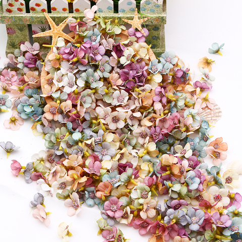 Mini flor Artificial de seda Multicolor de margaritas para boda, compromiso, fiesta, decoración del hogar, tocado guirnalda DIY 50/100 Uds. ► Foto 1/6