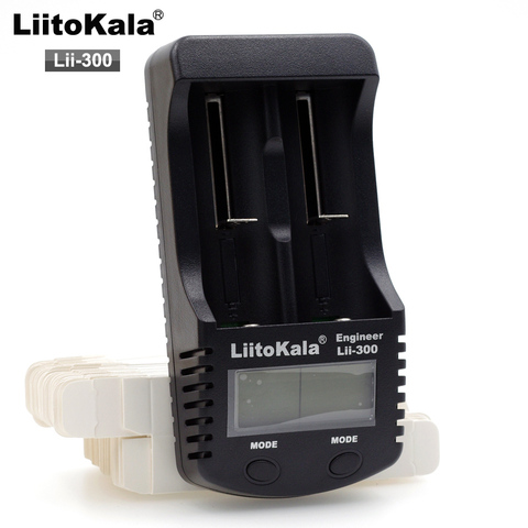 Liitokala lii300 cargador LCD para baterías de litio cilíndricas 3,7 V 18650 26650 18500, como cargador de batería 1,2 V AA AAA NiMH ► Foto 1/6