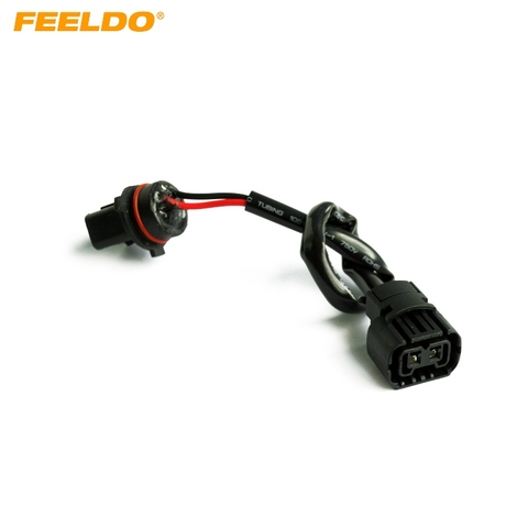 FEELDO-Adaptador de conector de enchufe hembra para coche 5202/H16/2504/PSX24W a toma macho P13W con arnés de Cable HID/conversión LED ► Foto 1/1