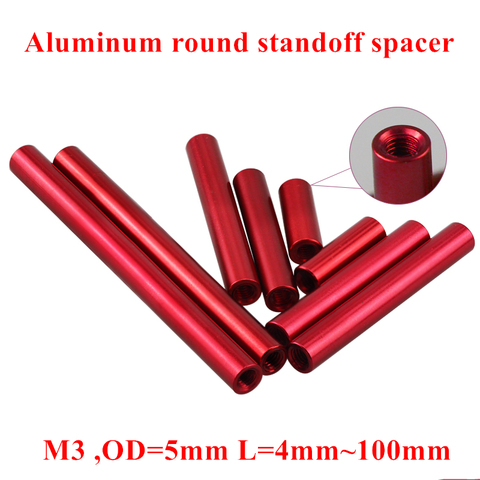 Poste de columna de aluminio M3, piezas de modelo RC, 10 Uds. * 6 M3/8/10/12/15/20/25/30/35/40/50mm, espaciador de separación redondo de aluminio ► Foto 1/4