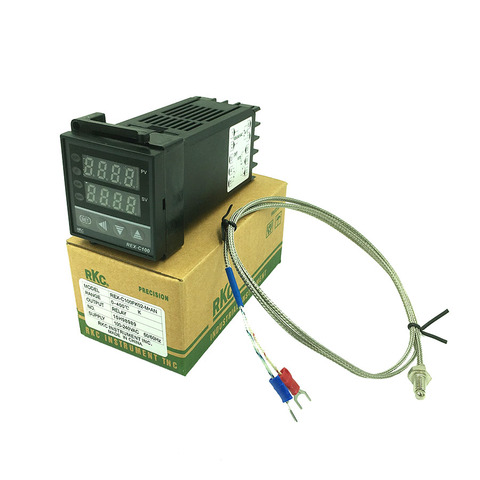 Termostato Digital PID de REX-C100, controlador de Control de temperatura, salida de 0 a 400C con Sensor de sonda termopar tipo K ► Foto 1/6