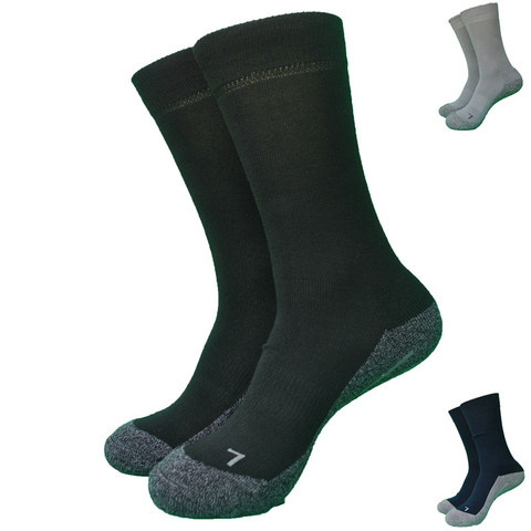 Coolmax-calcetines gruesos de senderismo para hombre, medias de alta calidad para exteriores, Terry, 2 pares ► Foto 1/3