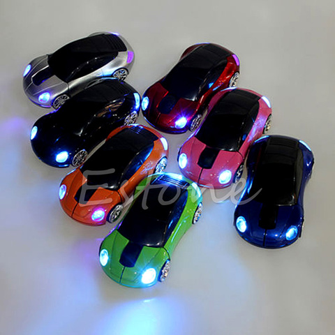 Accesorios de computadora 2,4 GHz 3D óptico inalámbrico ratón ratones forma coche receptor USB para PC portátil ► Foto 1/5