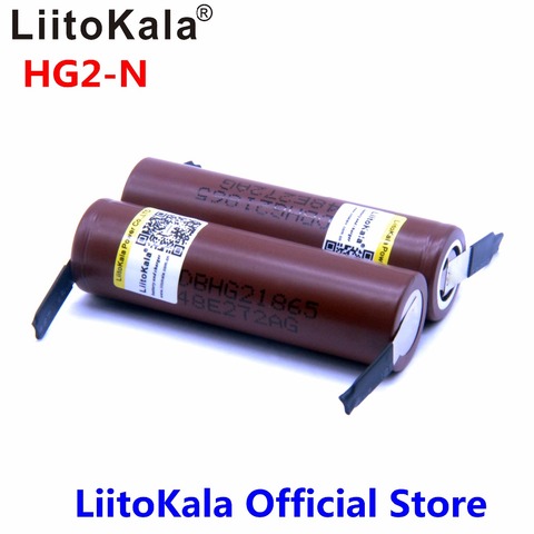 LiitoKala-pilas originales de alta potencia para HG2 18650, 3000mAh, descarga de 3,6 V, 20A, 2 uds. ► Foto 1/6