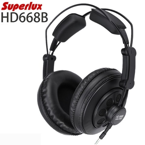 Superlux-auriculares dinámicos profesionales HD668B, dispositivo semiabierto, con monitoreo de música, cable de audio desmontable, estándar, Original ► Foto 1/6