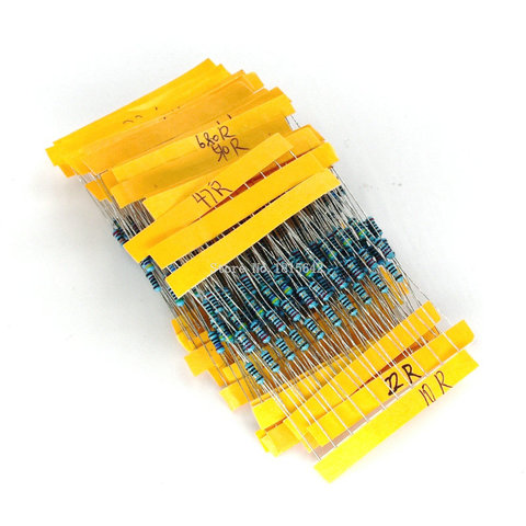 1 paquete 300 Uds 10-1 M Ohm 1/4w resistencia 1% película de Metal Resistor juego surtido 30 tipos cada 10 Uds ► Foto 1/5