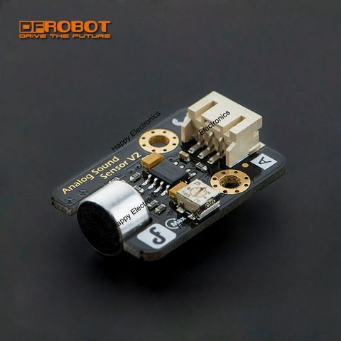 DFRobot-Sensor de sonido analógico de gravedad actualizado, Módulo analizador de detección de sonido V2 con cable para plataformas móviles/Robot/coche inteligente ► Foto 1/6